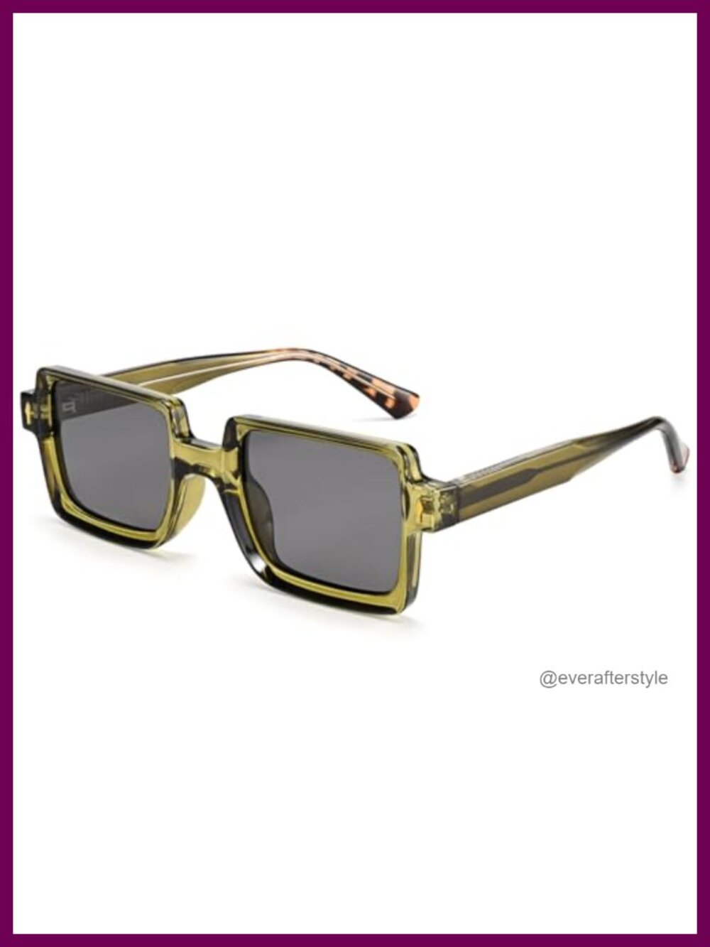 Retro Square Polarized Sunglasses UV400 Full Rim Medium Fit Unisex